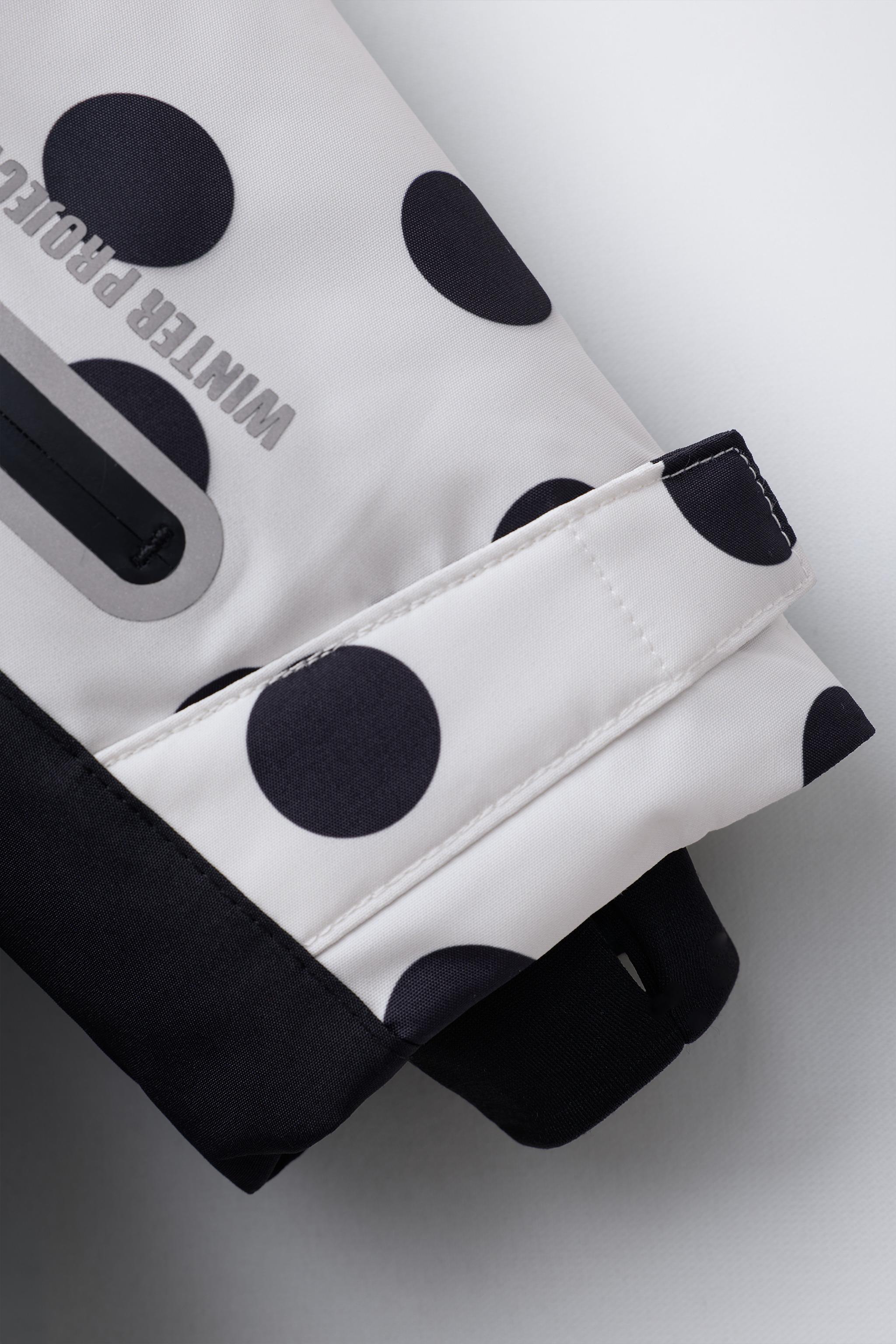 WATER RESISTANT AND WINDPROOF POLKA DOT JUMPSUIT